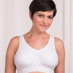 Trulife Mastectomy Bra Sophia Activity Softcup Activity Bra in color White style 330