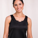 Trulife Camisole Jennifer Camisole Step-in Camisole with Drain Pouches and Fiber-Filled forms in color black style 603